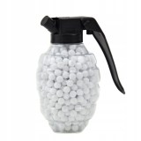800 bile BB 6 mm fără cusătură pentru pistol și pușcă ASG, plastic alb