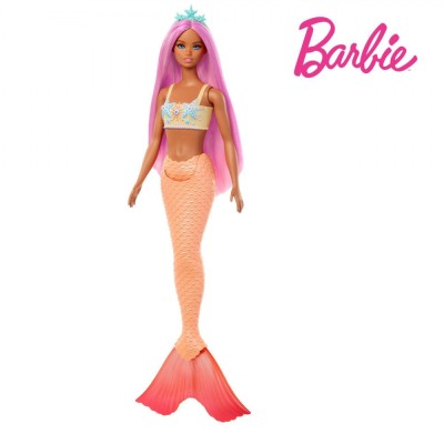 Păpușă Mattel Barbie Sirenă, Set 4 Bucăți, Multicolor, 32cm foto