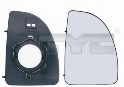Sticla oglinda, oglinda retrovizoare exterioara FIAT DUCATO caroserie (230L) (1994 - 2002) TYC 305-0089-1 foto