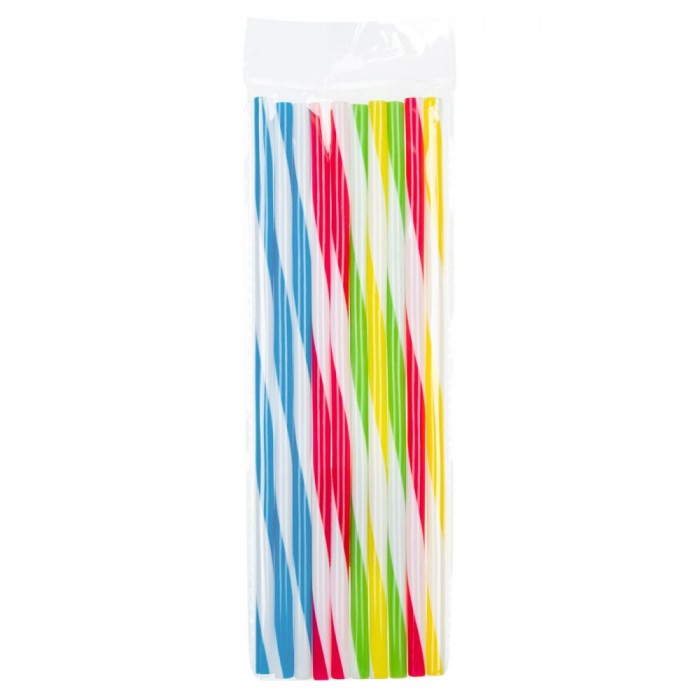 Paie Reutilizabile, Model Dungi, Multicolor, Set 10 Bucăți, 7x230mm