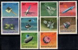 Manama 1968 - Cosmonautica, sateliți, serie dantelata neuzata