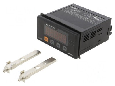 Contor electronic LED impulsuri/viteză/timp foto
