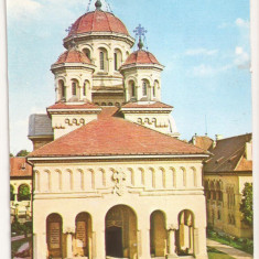 RF2 -Carte Postala- Alba-Iulia, Catedrala, circulata 1968