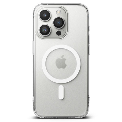 Husa Ringke Fusion IPhone 15 Pro Max transparent magsafe mata foto