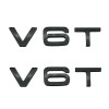 Set 2 embleme V6T pentru aripi Audi , negru, Porsche