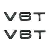 Set 2 embleme V6T pentru aripi Audi , negru, Porsche
