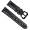 Curea piele naturala, compatibila Samsung Galaxy Watch Active 2, telescoape Quick Release, Negru