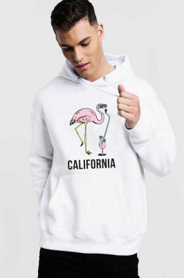 Hanorac Barbati Alb - California - 2XL foto