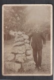 ROMANIA FOTOGRAFIE PE CARTON 18 CM x 13 CM TANAR IN COSTUM