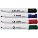 Marker pentru tabla A-series, corp plastic, varf 2 mm, 4 culori/set