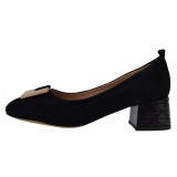 Pantofi damă, din piele naturală, marca Jose Simon, K474-01C-01-147, negru