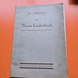 Aus Nunis Liederbuch - G.v. Onciu partitura si versuri cu dedicatie