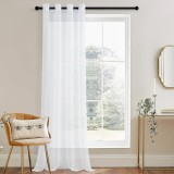Cumpara ieftin Draperie 145 x 300 cm, Prindere prin Inele, Alb - CN