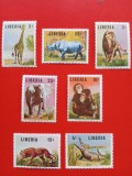 LIBERIA, FAUNA - SERIE COMPLETĂ MNH, Nestampilat