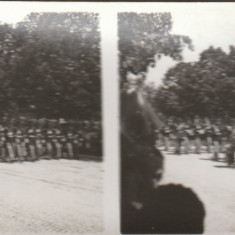 Romania 1932-Fotografie stereoscopica,10 Mai-Defilarea Scoalei Militare