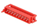 Mufă tată Micro-MaTch IDC 18 pini pentru cablu-bandă 1.27mm