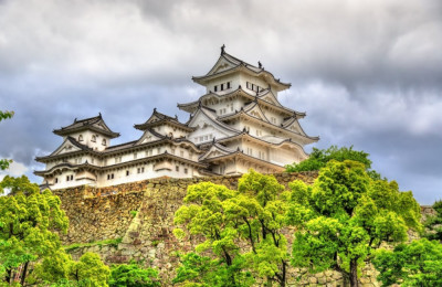 Fototapet de perete autoadeziv si lavabil City64 Castel Himeji Japonia, 350 x 200 cm foto