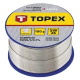 Fludor, 60% Sn: Fir de 1,0 mm si flux SW 26. 100 g, electronice - blister TOPEX 44E514 HardWork ToolsRange