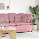 vidaXL Modul modular de colț pentru canapea cu perne, roz, 100 cm 4104462