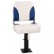vidaXL Set scaun pliabil pentru barcă, albastru și alb, 41x36x48 cm 3284286