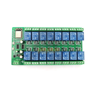 Placa dezvoltare cu releu cu 16 canale, DC5V, ESP8266 foto