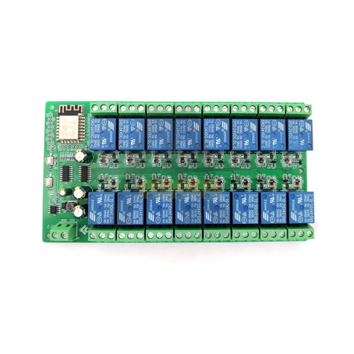 Placa dezvoltare cu releu cu 16 canale, DC5V, ESP8266