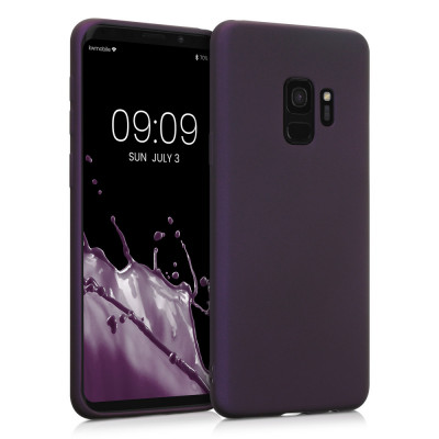 Husa Kwmobile pentru Samsung Galaxy S9, Silicon, Mov, 44582.115 foto