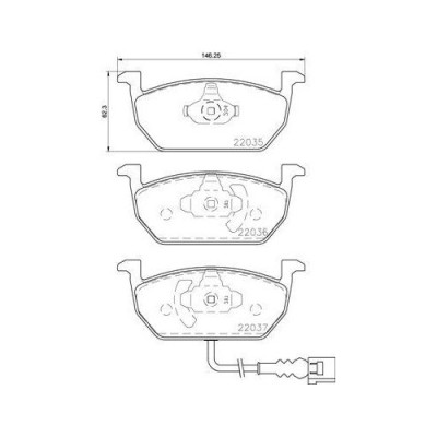 Placute frana Audi , A3 Sportback (8va 8vf) 09.12-08.21; Seat Leon (5f1) 09.12-05.21, Leon Box / Liftback (5f1) 09.12-08.20, Leon Sc (5f5) 01.13-12.1 foto