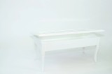 Cumpara ieftin Masuta dreptunghiulara alb lemn masiv fag sticla 100 cm adancime 50 cm inaltime 46 cm pentru living