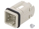 Conector HDC tată 5 pini 3 inserturi de contact