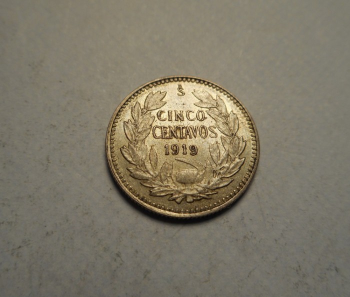 Chile 5 Centavos 1919