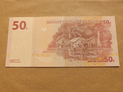 Congo 50 Franci / Francs 30.06.2013. - Necirculata, Serie KE 5544020 N foto