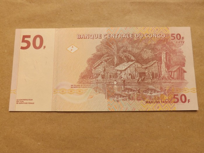 Congo 50 Franci / Francs 30.06.2013. - Necirculata, Serie KE 5544020 N