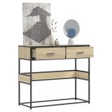 Cumpara ieftin Măsuță consolă, stejar sonoma, 90x35x80 cm, lemn prelucrat