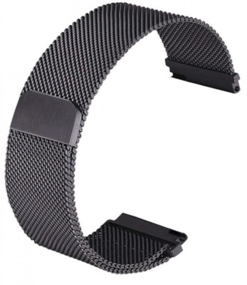 Curea tip Milanese Loop compatibila cu Fossil Gen 5 Smartwatch, Telescoape QR, 22mm, Negru, Size S foto