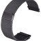 Curea tip Milanese Loop compatibila cu Fossil Gen 5 Smartwatch, Telescoape QR, 22mm, Negru, Size S