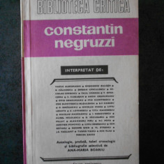 Biblioteca Critica - Constantin Negruzzi