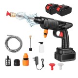 Cumpara ieftin Aparat De Spalat Cu Presiune, 2 acumulatori, 48V, Pistol cu 3 moduri, 30 bari, Recipient spuma, Filtru si Duze incluse