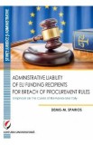 Administrative Liability of EU Funding Recipients for Breach of Procurement Rules - Demis-M. Sparios