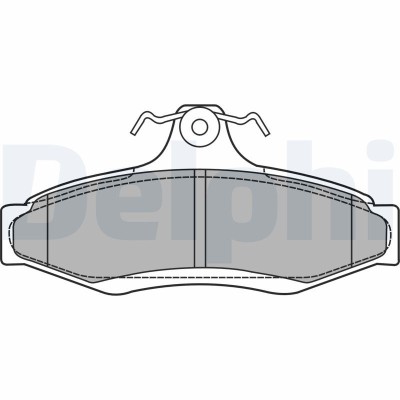 DELPHI LP1424 set placute frana,frana disc foto