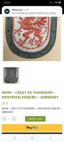 Insigna vintage Winterhilfswerk Pommern Tinnie Germania WW2