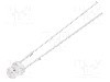 Dioda LED, 3mm, galbena, 220...330mcd, 20mA, 1,8...2,6V, OPTOSUPPLY - OSY5JA3P81A