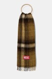 Diesel esarfa din amestec de lana S-BESTRO culoarea maro, modelator, A15117.0HNAK