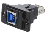 Adaptor USB A-B DualSlim USB 3.0 Aurit Metal CP30706NMB