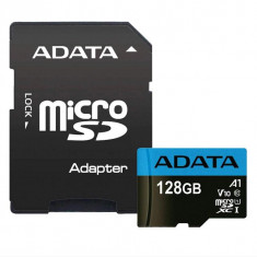 Micro secure digital card adata premier 128gb uhs-i clasa 10/v10 r/w speed: up to 100/25mb/s