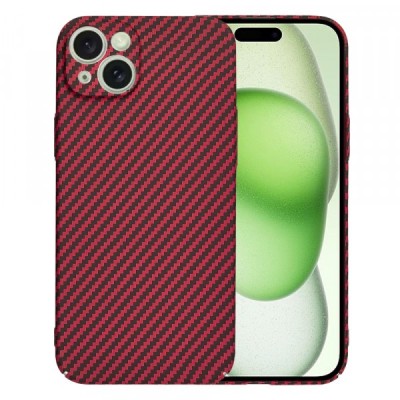 Husa pentru Apple iPhone 15 Plus, Techsuit, Carbonite FiberShell, Rosie foto