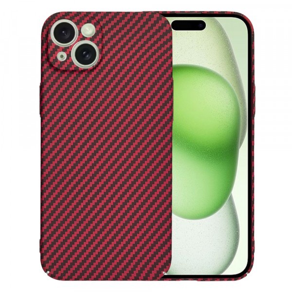 Husa pentru Apple iPhone 15 Plus, Techsuit, Carbonite FiberShell, Rosie