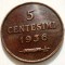 A.005 SAN MARINO 5 CENTESIMI 1936