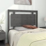 Cumpara ieftin Tăblie de pat, gri, 105,5x4x100 cm, lemn masiv de pin