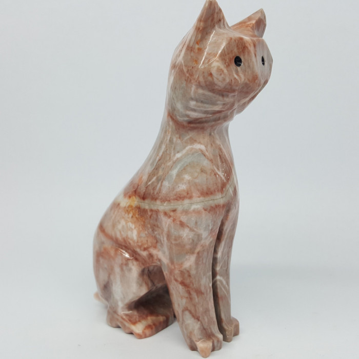 Statueta pisica piatra